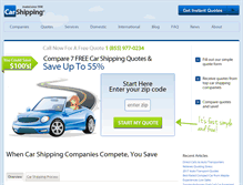 Tablet Screenshot of carshipping.com